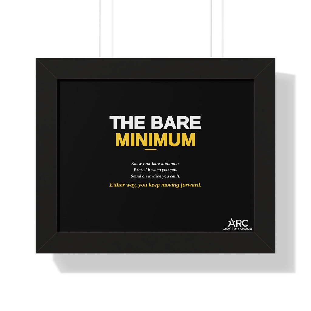 The Bare Minimum - Wall Art