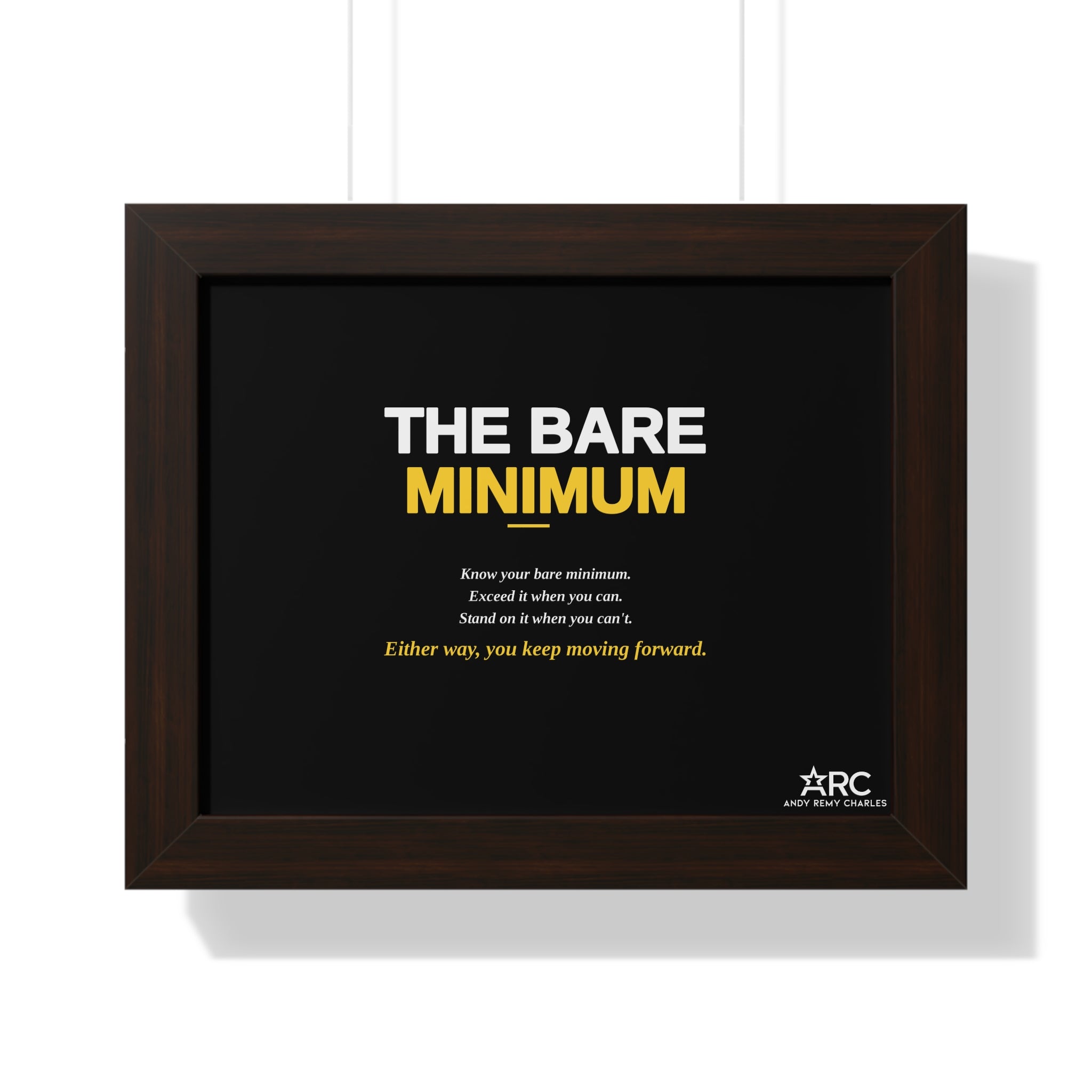 The Bare Minimum - Wall Art